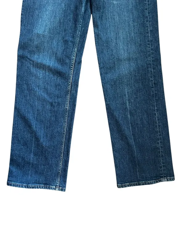 Reformation Wilder High Rise Wide Leg Cropped Jeans Blue Size 27 - Image 4