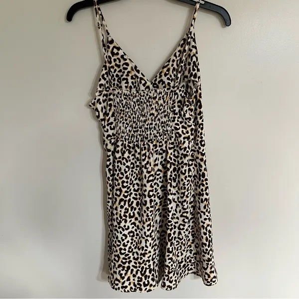 Women's Love Tree Leopard Print Strappy Sleeve Summer Slip Dress Size Large‎ - Image 16