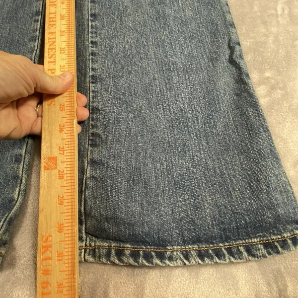 American Eagle‎ Womens Original Boot Jeans Size 4 Distressed 90's Festival Rodeo - Image 11
