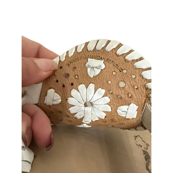 Jack Rogers Georgica‎ white sandals size 9 - Image 5