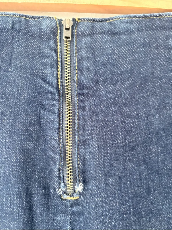Maeve The Collette Anthropologie Ruffle Hem High Rise Wide Leg Crop Jeans 31 - Image 7