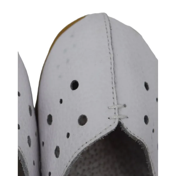 Unbranded Mary Jane Flats Women 39 White Good Perforated Leather Low Wedge Strap - Image 8