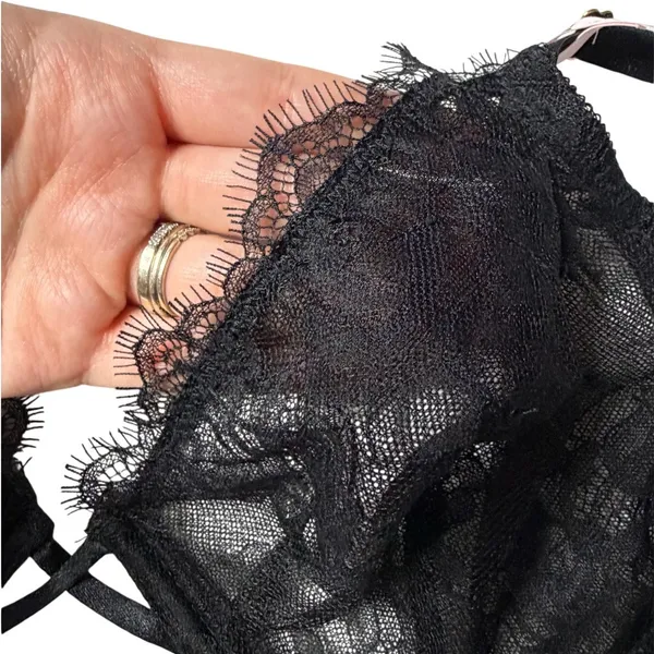 Victoria’s Secret Very Sexy Black Lace Demi Bra 36D NWT - Image 6