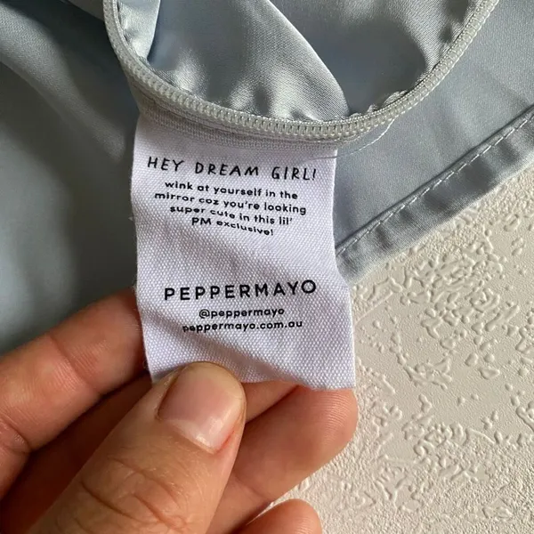 Peppermayo Women’s XS Silver Satin Corset Top Bustier Tank US 2 - Image 5