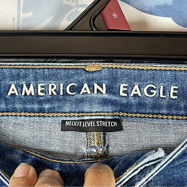American Eagle Super High Rise Jeggings SZ 12 - Image 10