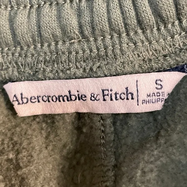 Abercrombie & Fitch Women's Green High Waisted Tapered Leg Cargo Sweatpants Sz S - Image 4