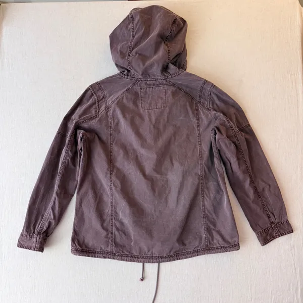 American Eagle Hooded Utility Field Jacket Womens XL Purple - Image 2