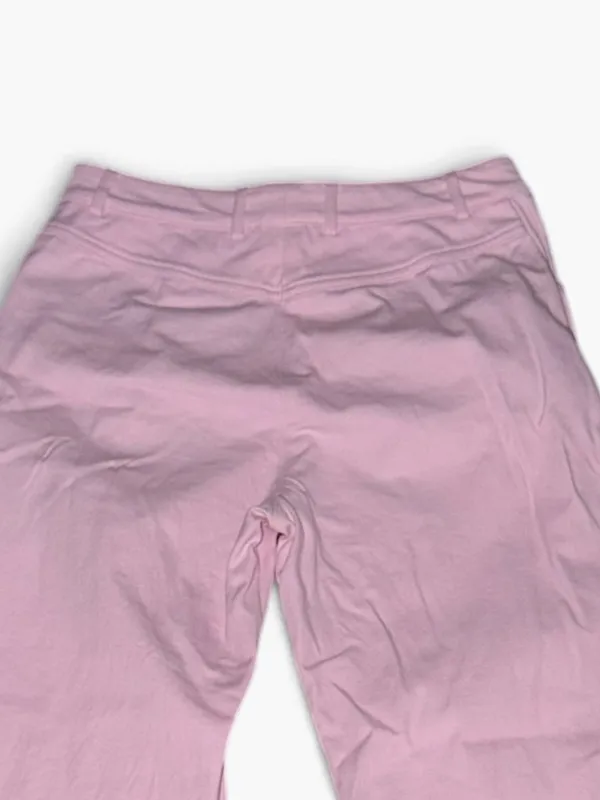 St. John Sport by Marie Gray Pink Wide Leg Jean Pants Trousers Size 4 Stretch - Image 4