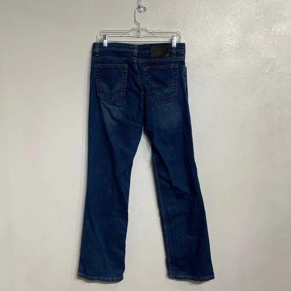 Harley Davidson Blue Straight Leg Jeans Mid Rise Denim Sz 8 - Image 10