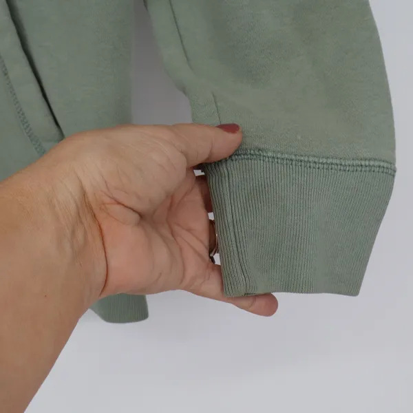 Hollister Hoodie Womens XS Graphic Sage Green Embroidered Logo Fair - Image 6