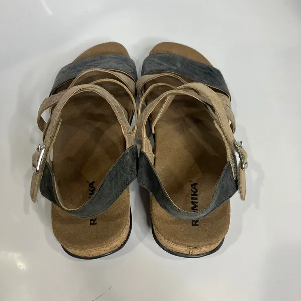 Romika Fidschi 58 cork‎ fotbed sandals strappy comfort shoes women's size 40 - Image 6