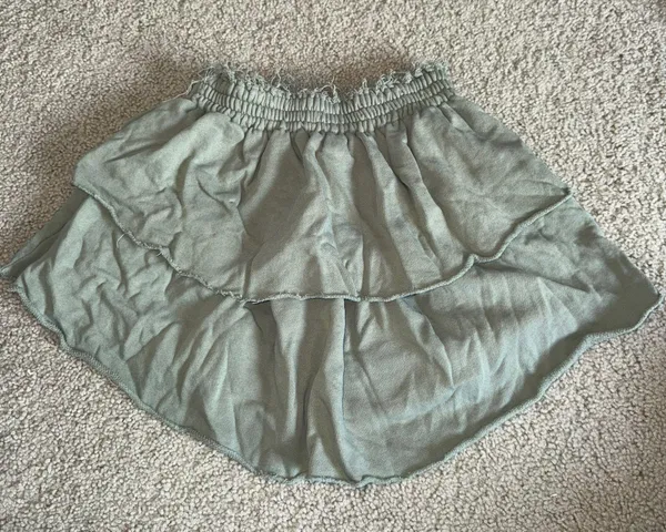 Aerie Ruffled Green Skirt - Image 2