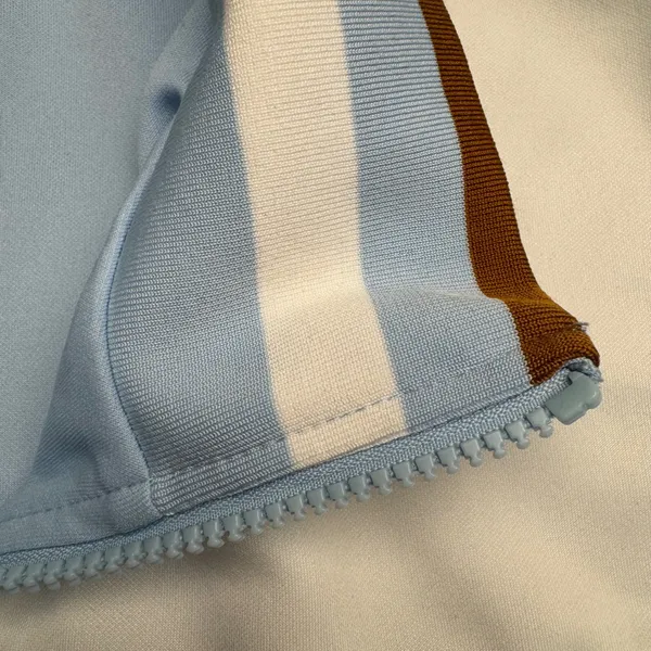 Wild‎ Fable Women's Blue White Track Jacket Full Zip Athletic Retro Size L - Image 5
