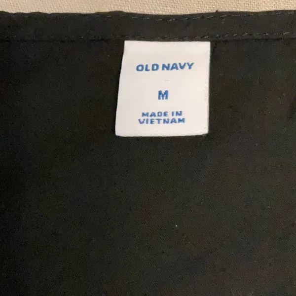 Old Navy Black Fitted Short Sleeve Blouse - Image 8