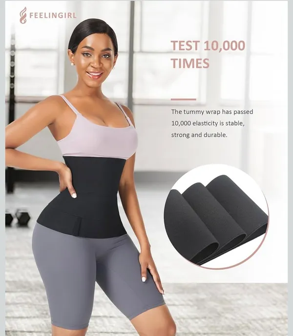 Black high waisted shape wear wrap trainer Size none - Image 5