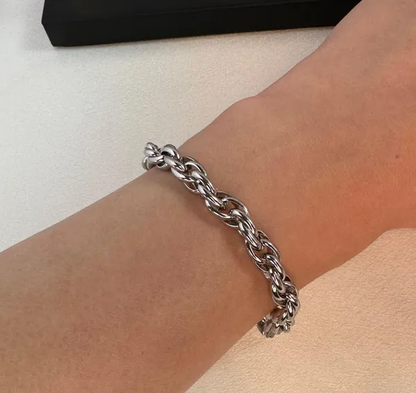 Twist Link Chain Bracelet for Men Women,Streetwear Punk Hip Hop Unisex Style - Image 6