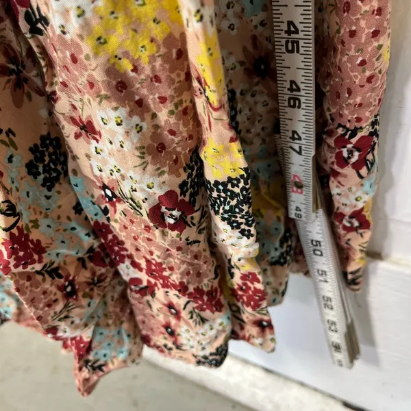 Abel the Label Floral boho Tiered Smocked Maxi dress size XS - Image 10