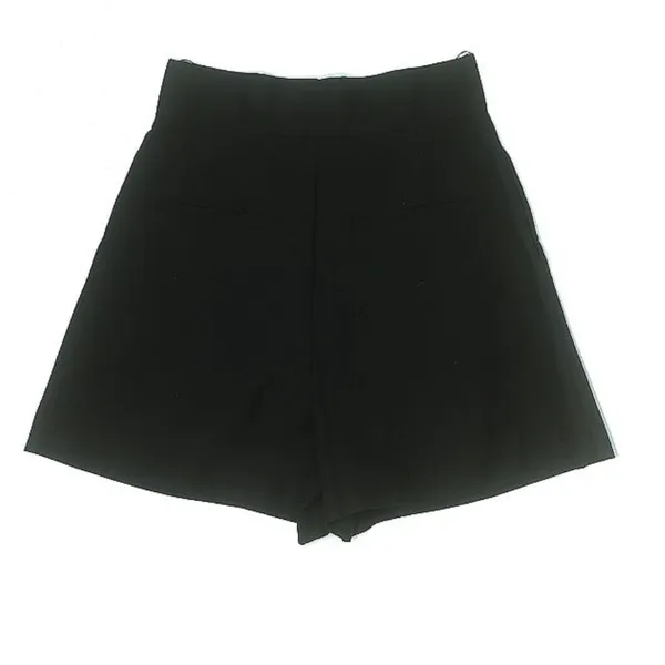 Zara black high waisted trouser shorts - Image 2