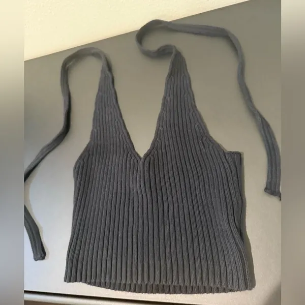 PacSun LA Hearts Black Halter Top - Image 5