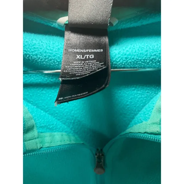 The North Face Womens XL TKA 100 Glacier Quarter Zip Fleece Pullover Teal Blue - Image 5