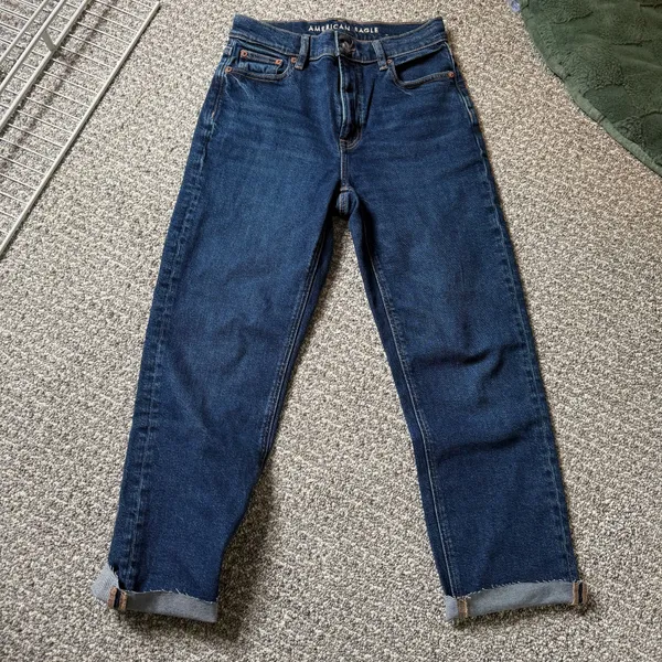American Eagle Outfitters Super High Rise Straight Jeans - Image 2
