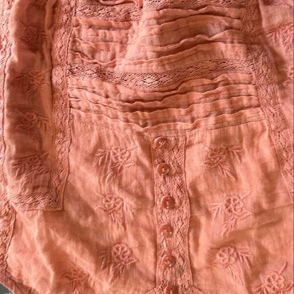 Lucky Brand coral Sleeveless Smocked Camisole - Image 7