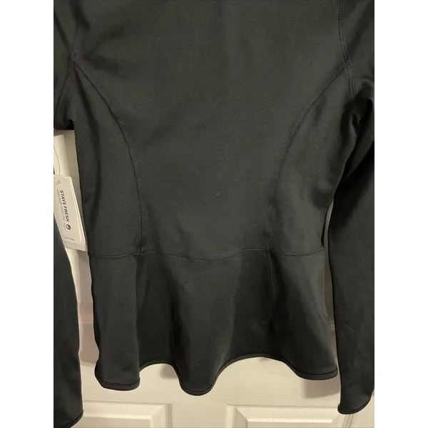 Yogalicious Lux Rebel Flare Full Zip Jacket Black Size S New With Tags - Image 3