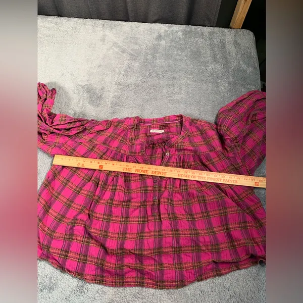 Free people we the free jessi Plaid Top small - Image 10