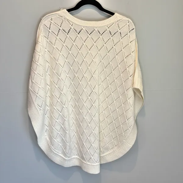 Talbots Cream Poncho Sweater - size Small - Image 2
