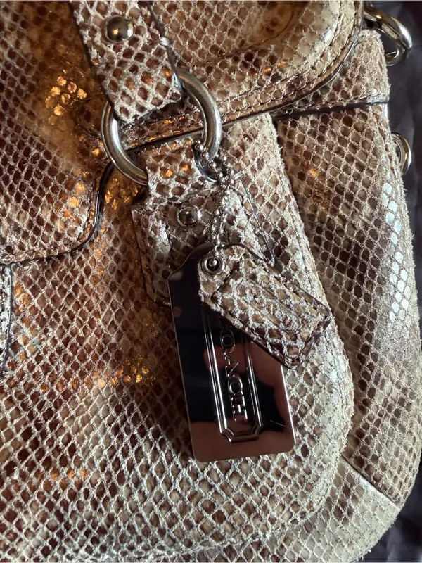 Coach Campbell Exotic Leather Satchel - Image 2