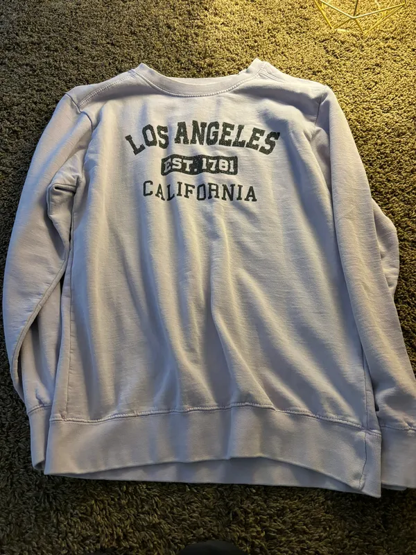 Crewneck Hoodie Purple Size M - Image 2