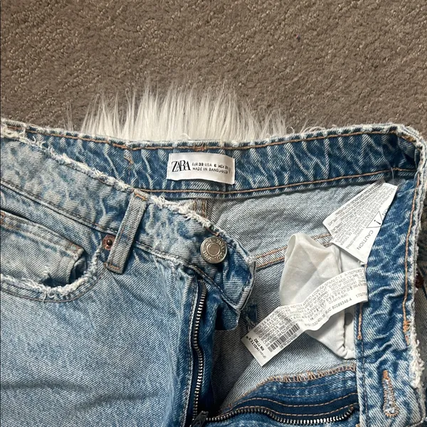 Zara Light Blue Boyfriend Jeans - Image 2