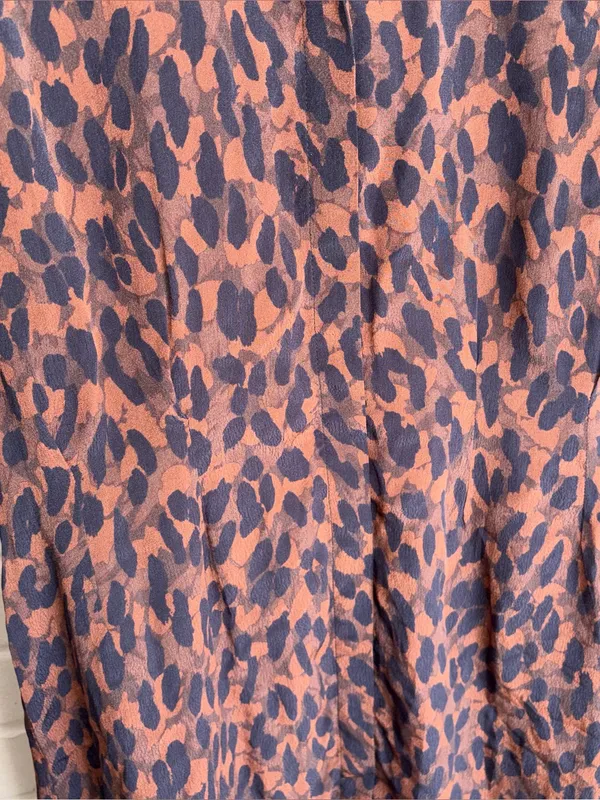NEW KARINA GRIMALDI kylie print mini dress - in leopard brown XS Oversized - Image 5
