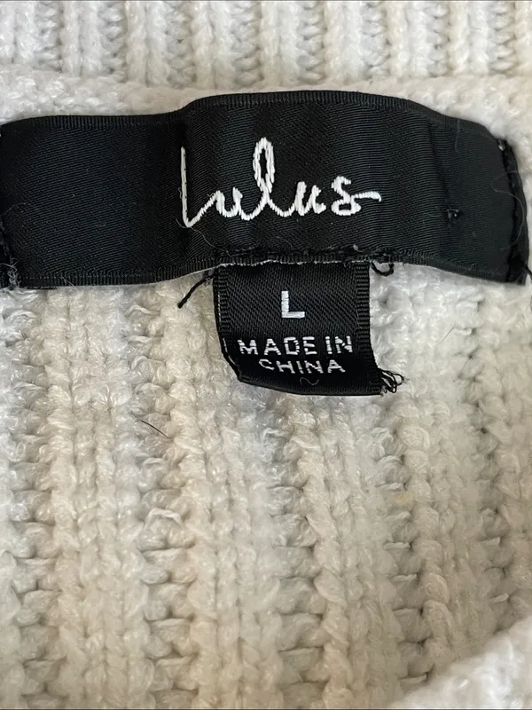 Lulus Perfect Layers Pointelle Balloon Sleeve Cropped Sweater - Image 5