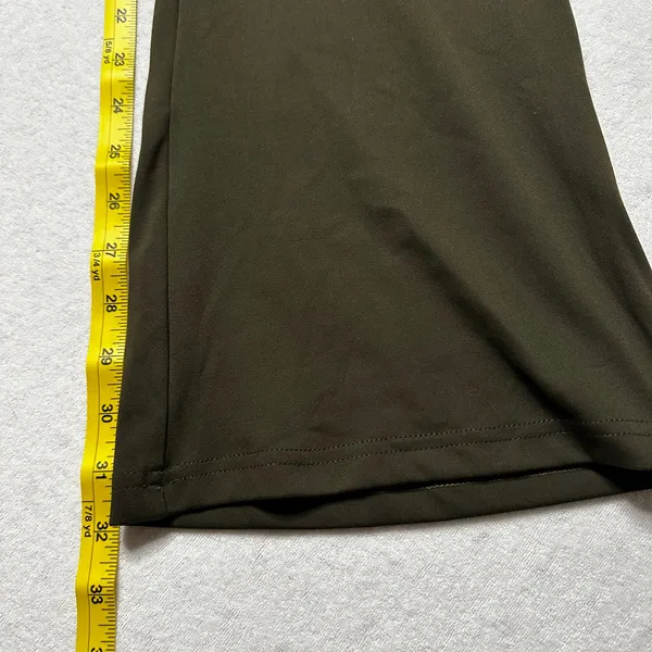 Halara Olive Green Flare Leg Pants Medium High Rise NWT - Image 8
