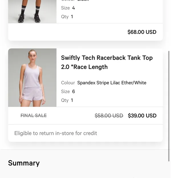 Lululemon Swiftly Tank - Image 4