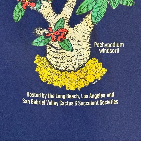 Inter-City Cactus Succulent Show Sale Graphic T-Shirt Long Beach LA San Gabriel - Image 7