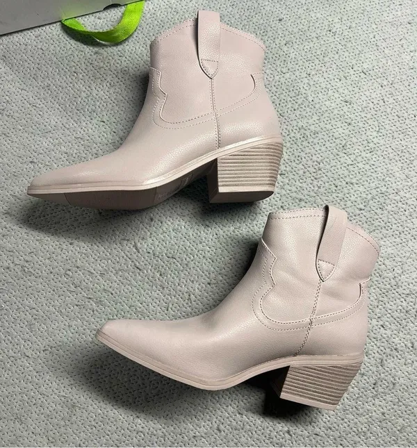 Call It Spring Outlaw Western Rodeo Cowgirl Ankle Booties Boots Size 7.5 NIB - Image 3