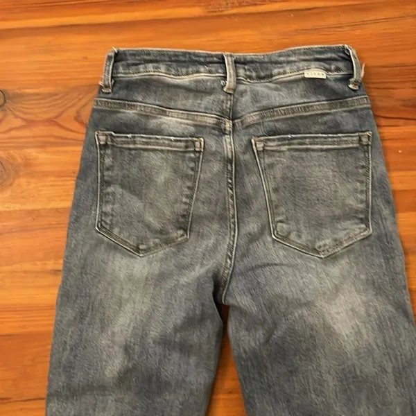 Risen Distressed Denim Blue Jeans Womens Size 3 / 26 - Image 12
