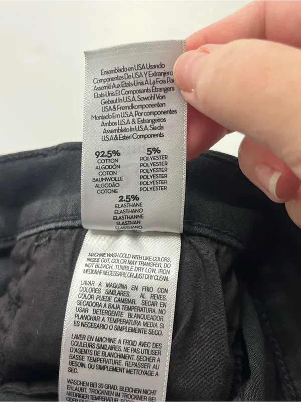 Mother The Hustler‎ Ankle Fray Women's 28 Black Not Guilty Bootcut Denim Jean - Image 5