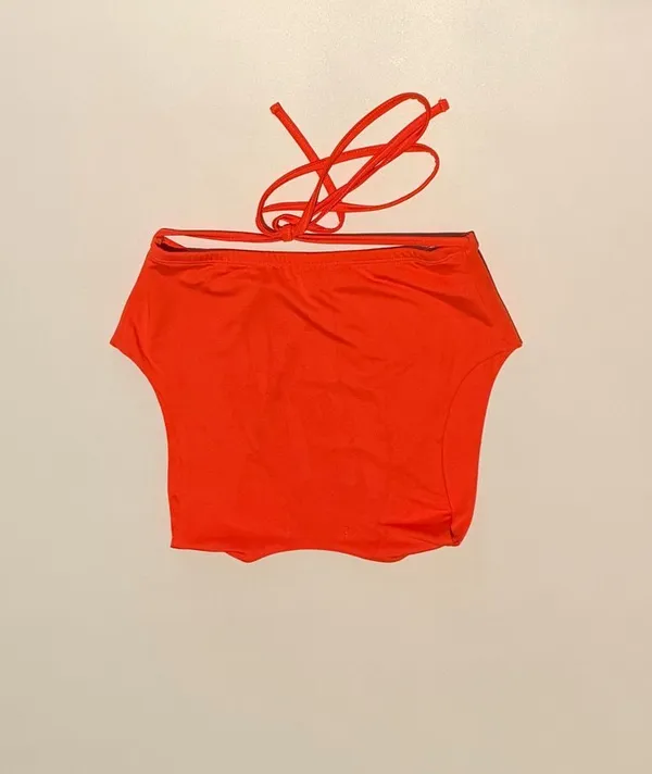 Adika Bright Orange Crop Top - Image 4