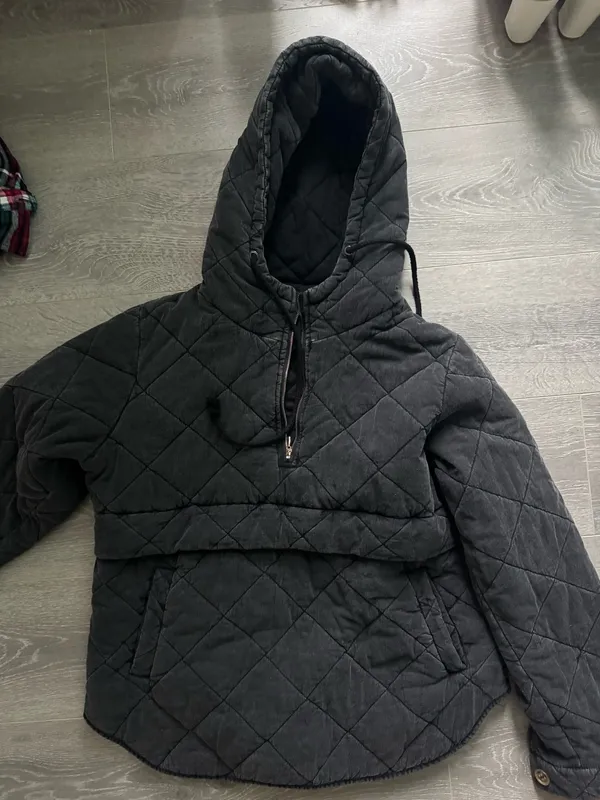 Boutique Quilted Quarter-zip Hoodie - Image 5