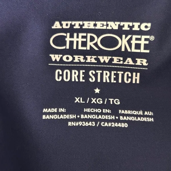 Cherokee‎ Navy Scrub Top XL - Image 6