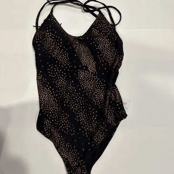 PilyQ Gold Star Metallic Farrah Swimsuit - Size‎ S - New With Tags. - Image 8