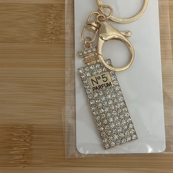 No 5 Parfum Perfume Bottle Key Chain Bag Charm NEW - Image 2