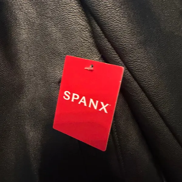 Spanx NWT Faux Leather Moto Jacket Black Full Zip Biker Coat Women XL - Image 10