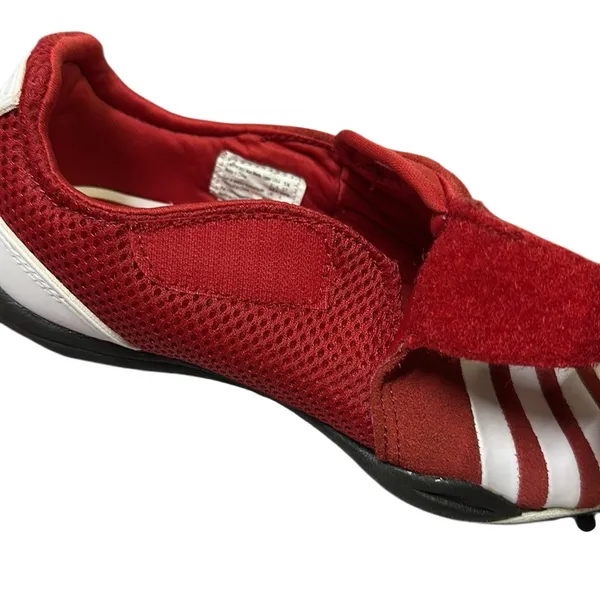 Champion Red and White Breeze Striped Suede Leather Shoes Womens 5.5 - Image 7