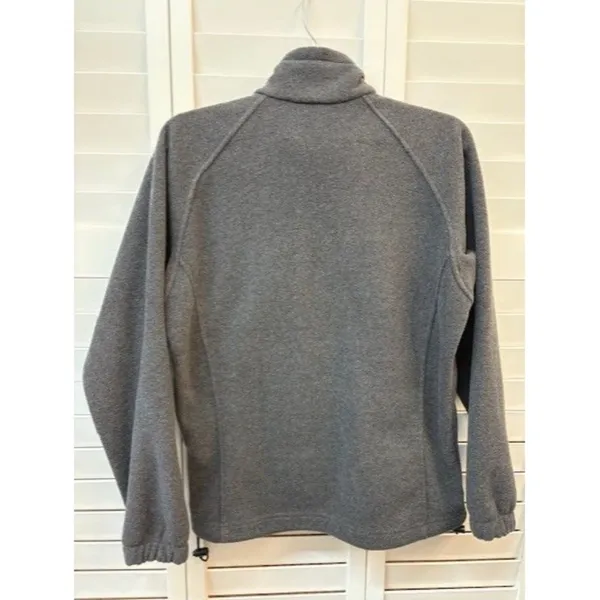 Women’s Columbia Grey Zipper Fleece Size‎ Small - Image 2