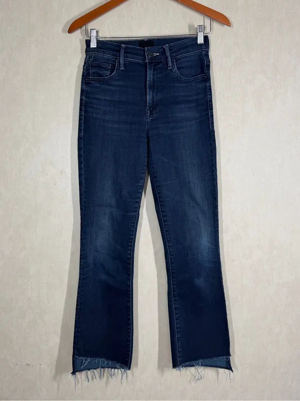 Mother Women’s The Insider Crop Step Fray Jeans in Night Tripper 25 - Image 2