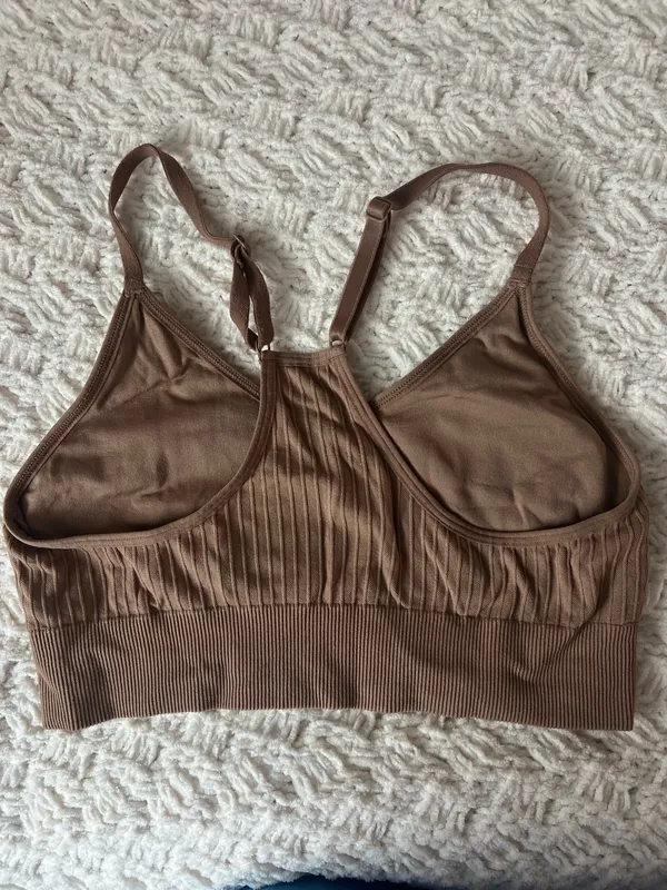 Pink Beige sports bra - Image 2